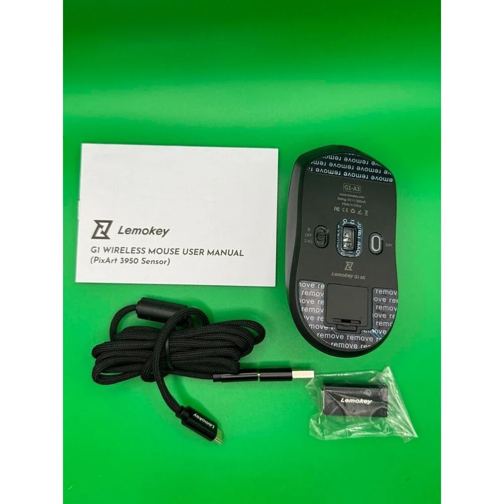 G1 8K Rolling Rate Wireless Bluetooth 5.1/2.4 GHz Optical Mouse - PixArt 3950